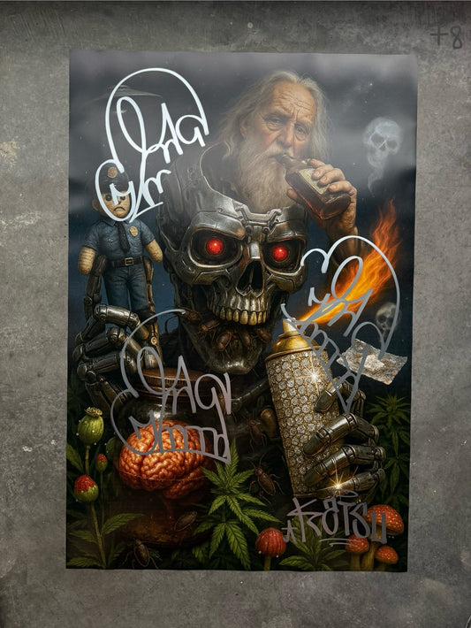 Image of the Toxic God #78 poster laid out.